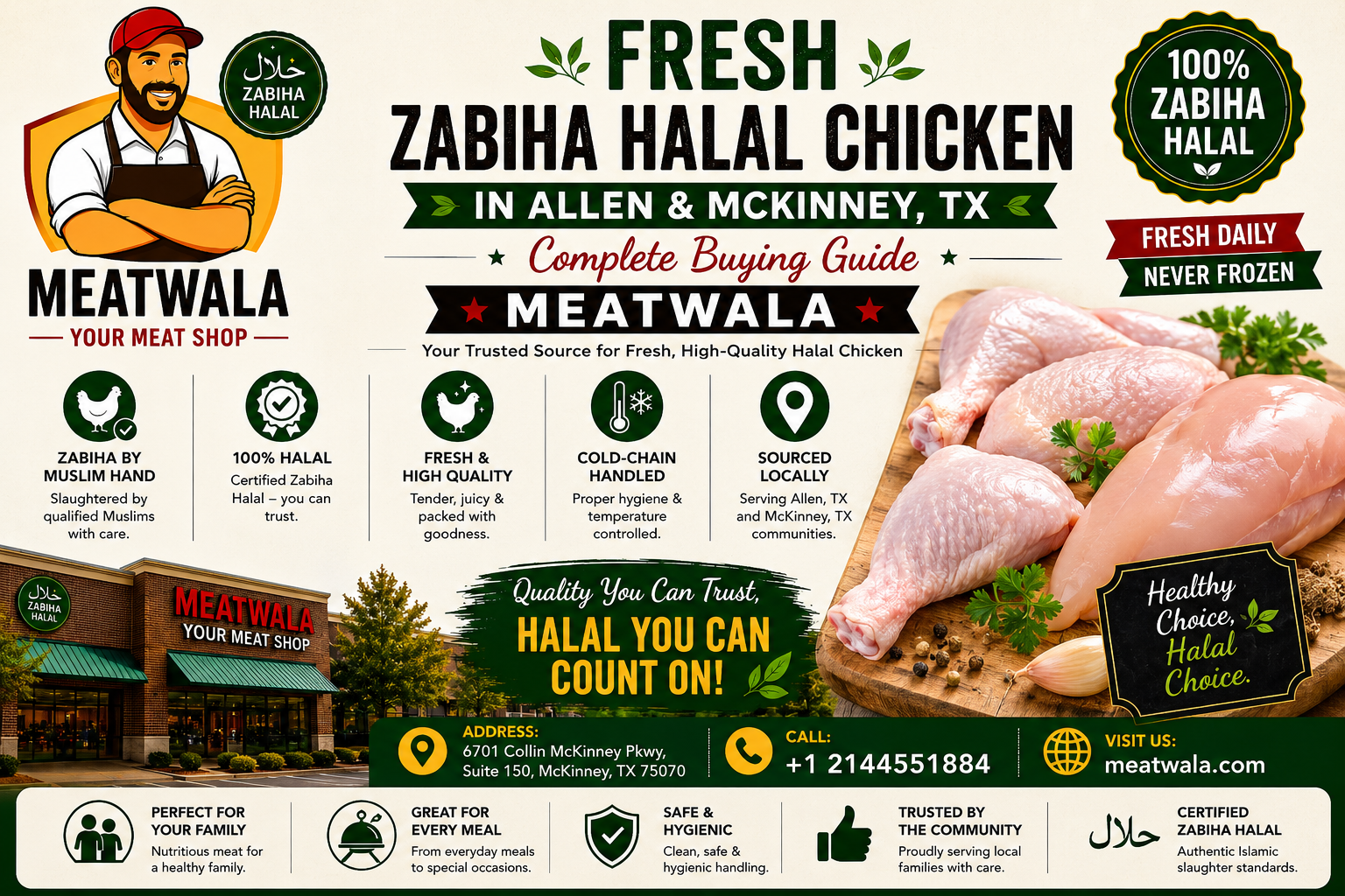 Fresh Zabiha Halal Chicken in Allen